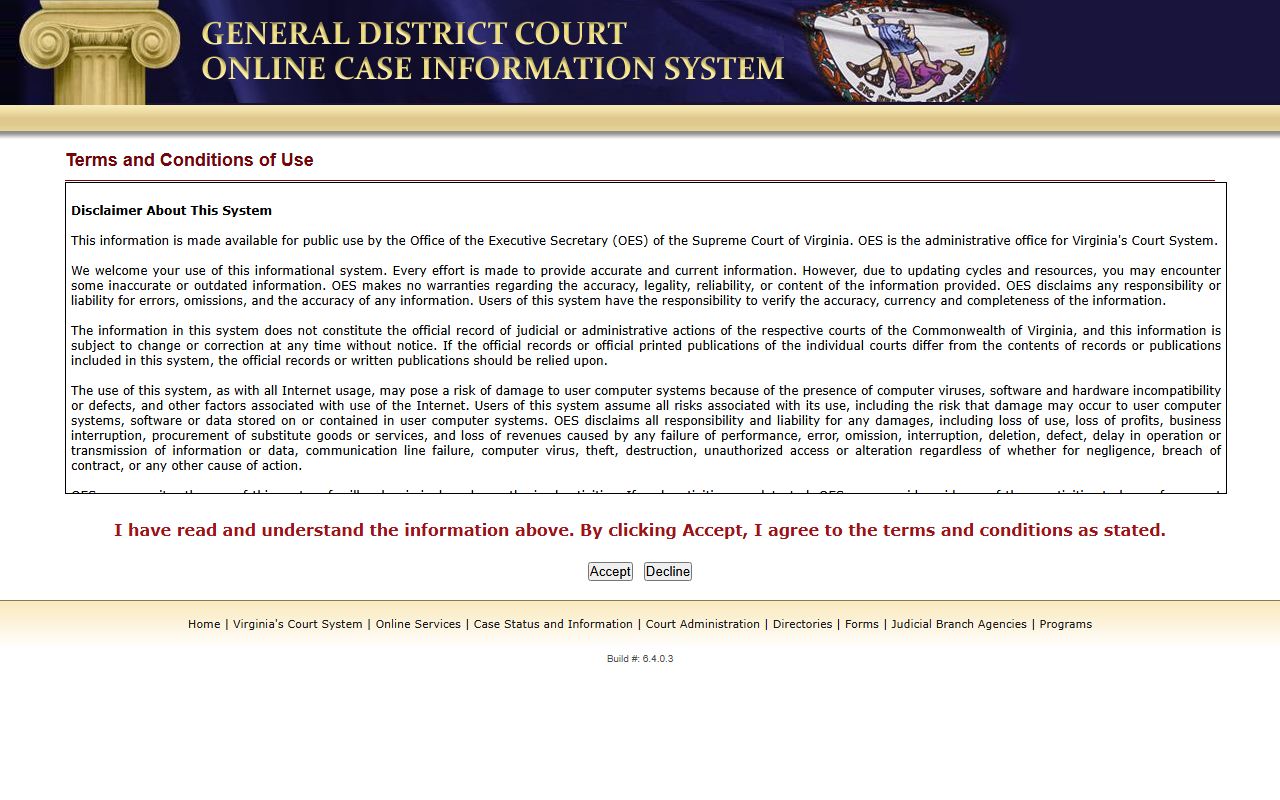 Patrick County court records after arrest General District Court search portal